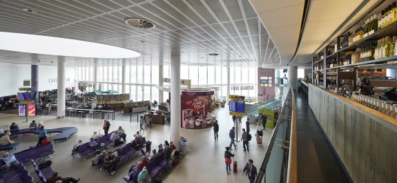 Departure lounge at Manchester Airport